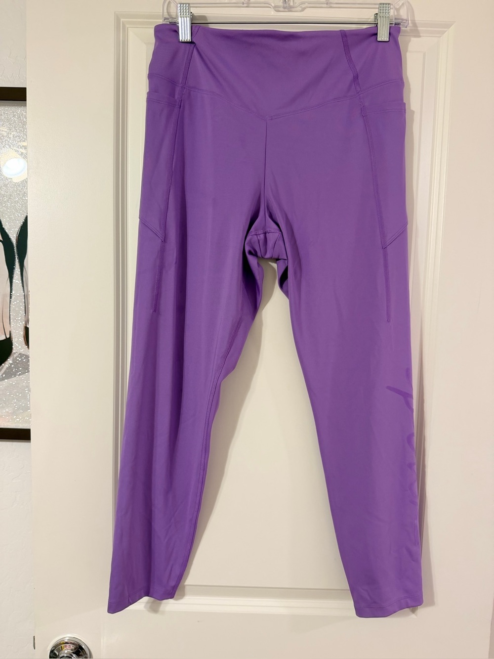 Pink by VS Girls' Purple Active Leggings